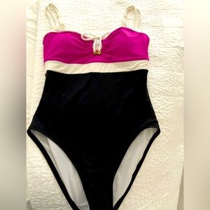 Women’s one piece swimsuit.